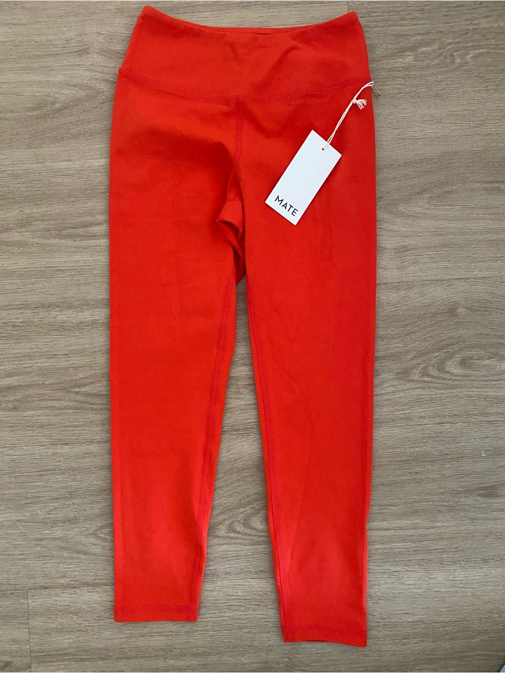 MATE the Label Bright Red Girls' High-Waist Leggings